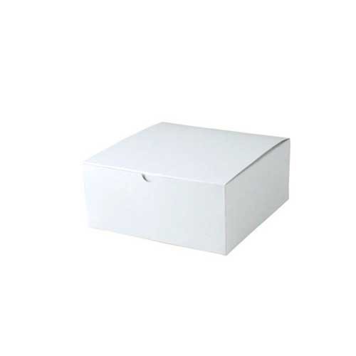 8 x 8 x 3.5 WHITE GLOSS TUCK-TOP GIFT BOXES