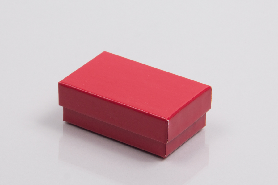(#21) 2-1/2 x 1-1/2 x 7/8 CHERRY RED GLOSS JEWELRY BOXES