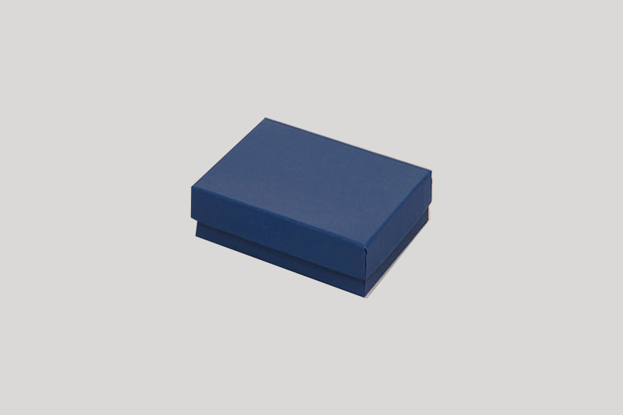 (#21) 2-1/2 x 1-1/2 x 7/8 MATTE NAVY BLUE JEWELRY BOXES