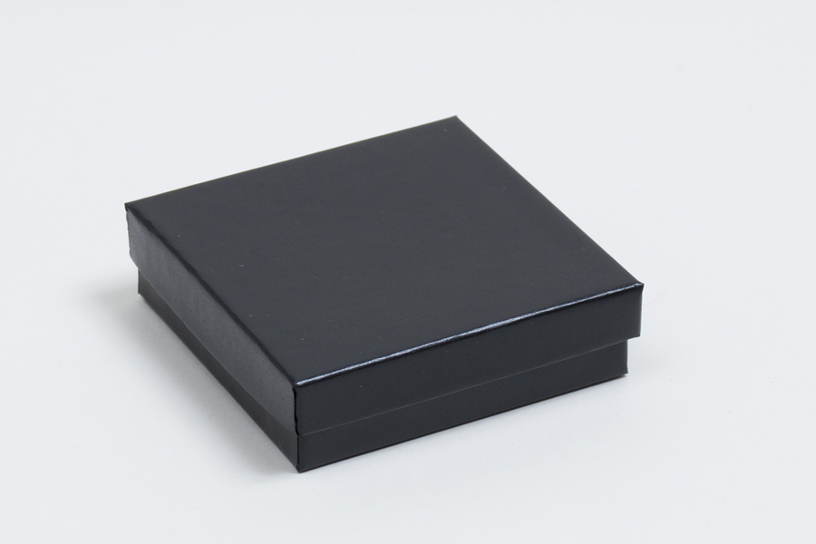 (#32) 3-1/16 x 2-1/8 x 1 BLACK SEMI-GLOSS JEWELRY BOXES
