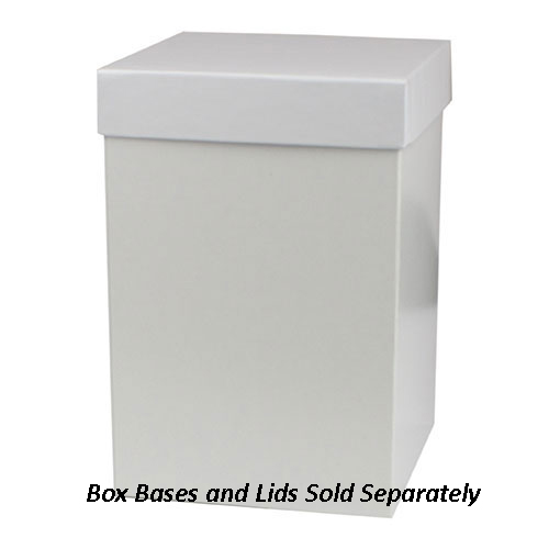 6 x 6 x 9 WHITE GLOSS HI-WALL GIFT BOX BASES *LIDS SOLD SEPARATELY*