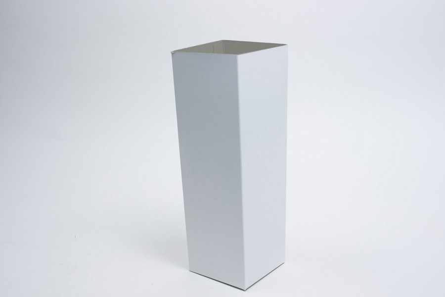 4 x 4 x 12 WHITE GLOSS HI-WALL GIFT BOX BASES *LIDS SOLD SEPARATELY*