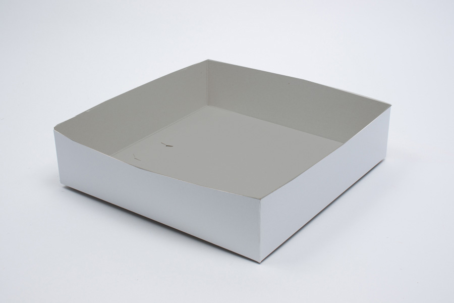 8 x 8 x 6 WHITE GLOSS HI-WALL GIFT BOX BASES *LIDS SOLD SEPARATELY*