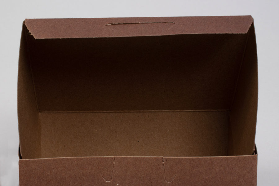 9 x 5 x 4 CHOCOLATE ONE-PIECE BAKERY BOXES