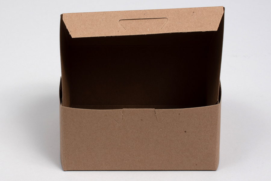 5.5 x 4 x 2.875 NATURAL KRAFT ONE-PIECE BAKERY BOXES