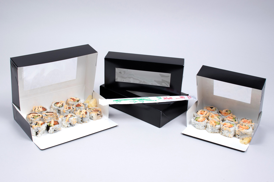 Sushi Boxes with View Windows