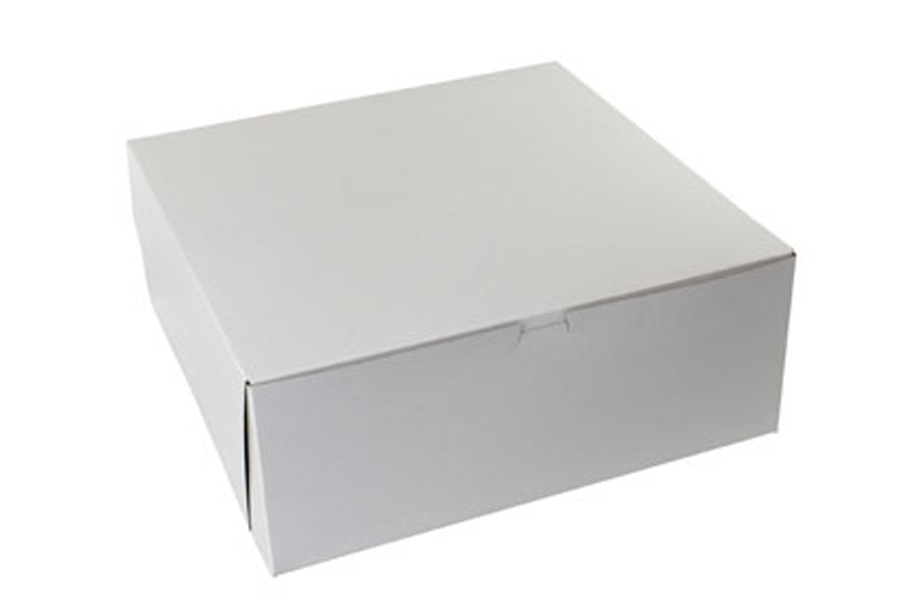 14 x 14 x 6 WHITE ONE-PIECE BAKERY BOXES