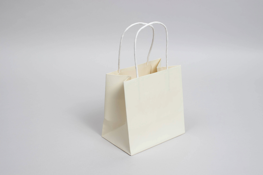 midtown shopping bags-pearl cream