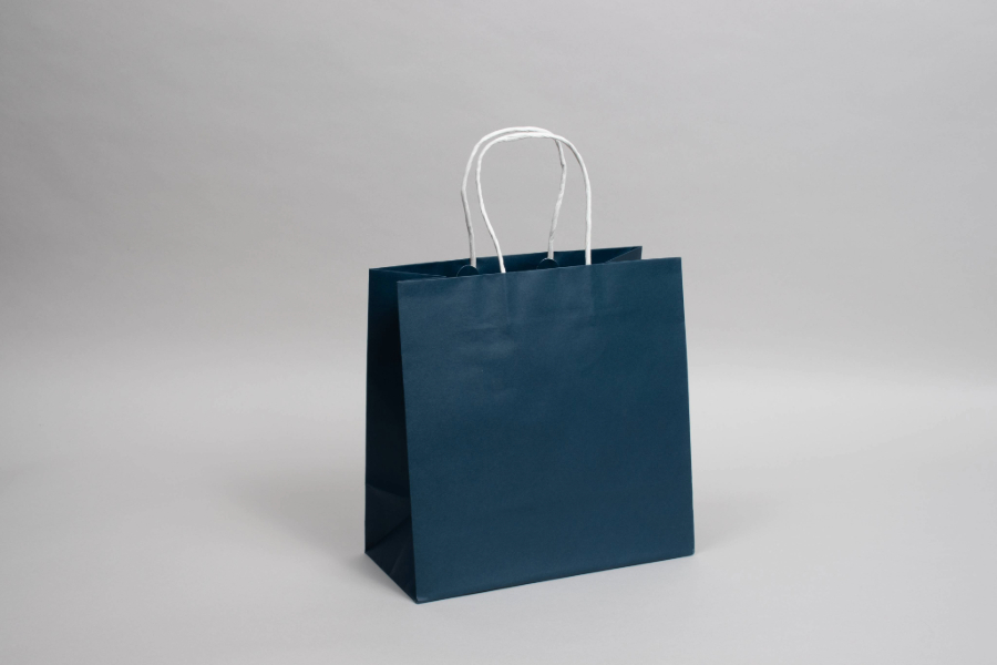 midtown shopping bags - nautical blue