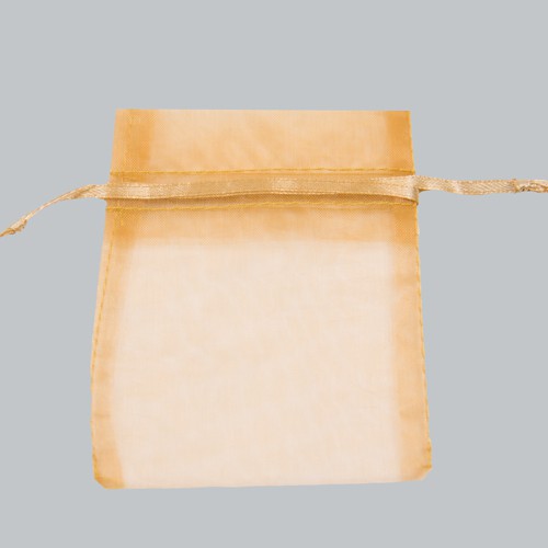 3 x 4 GOLD SHEER ORGANZA POUCHES