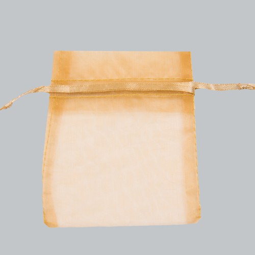 4 X 5-1/2 ORGANZA BAG-GOLD