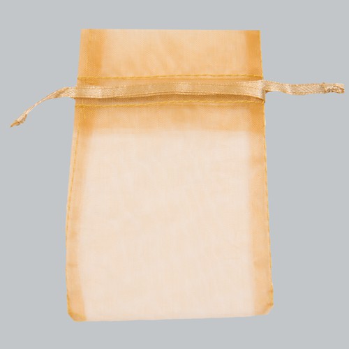 5-1/2 x 9 GOLD SHEER ORGANZA POUCHES