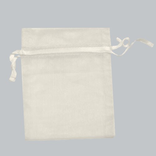 5 x 6-1/2 WHITE SHEER ORGANZA POUCHES