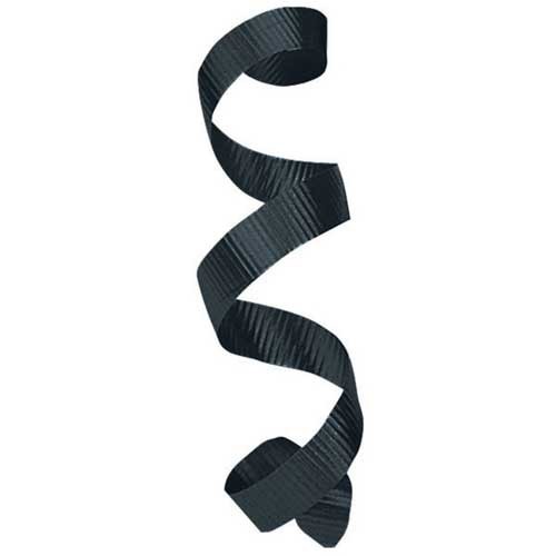 <3/16X500 CURLING RIBBON-BLACK - ***CLOSEOUT***