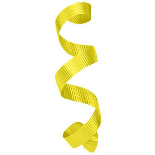 <3/16X500 CURL RIBBON-YELLOW - ***CLOSEOUT***