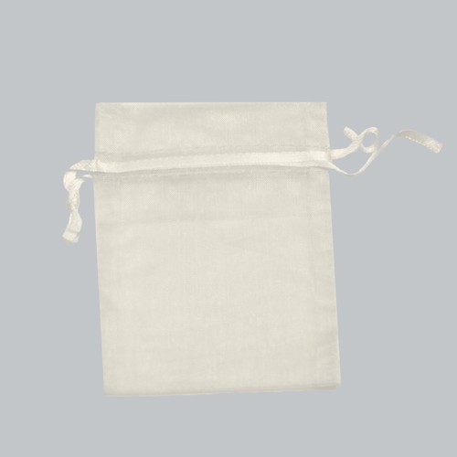 3 x 4 IVORY SHEER ORGANZA POUCHES