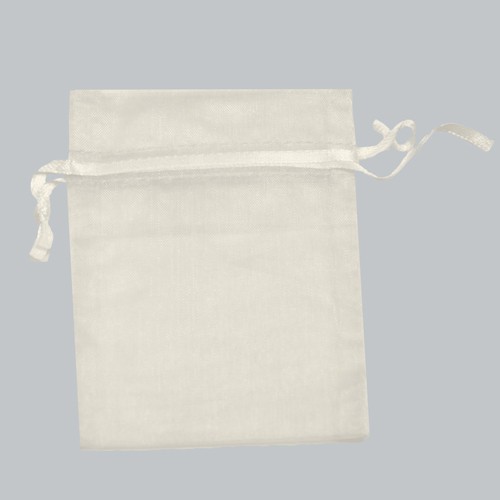 5 x 6-1/2 IVORY SHEER ORGANZA POUCHES