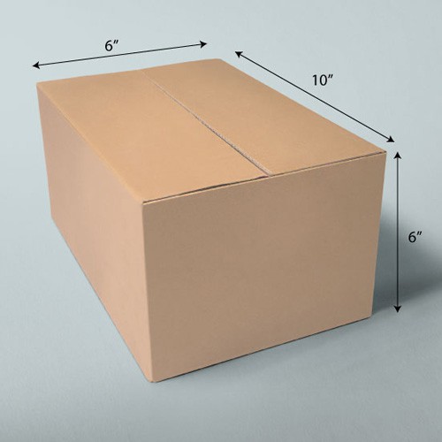 10 x 6 x 6 NATURAL KRAFT CORRUGATED SHIPPING BOXES