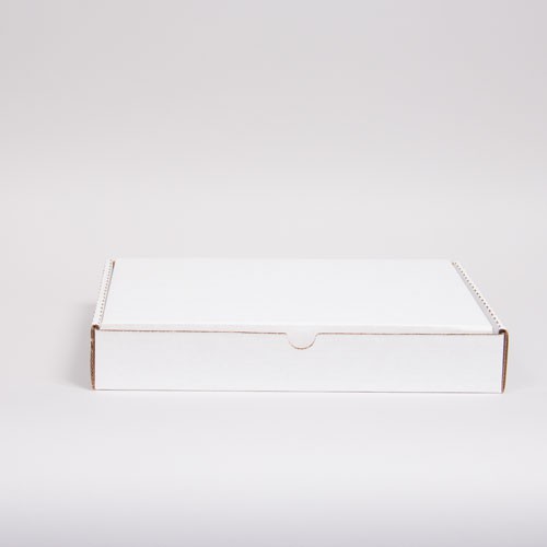 13 x 10 x 2 WHITE CORRUGATED TUCK-TOP MAILING BOXES