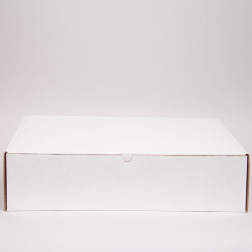 24 x 14 x 4 WHITE CORRUGATED TUCK-TOP MAILING BOXES
