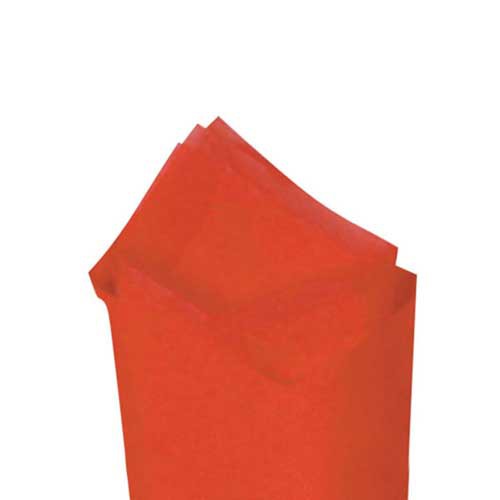 20 x 30 MANDARIN RED TISSUE PAPER