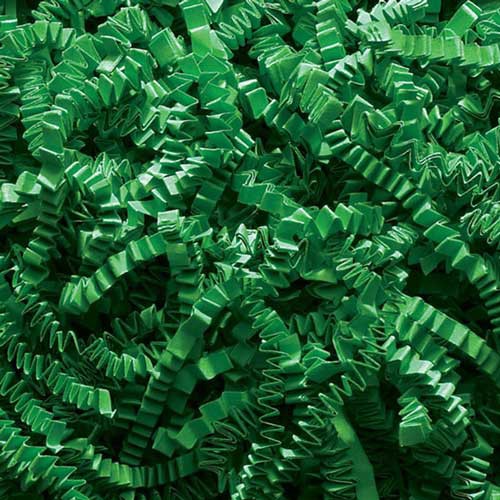 10lb. SPRING-FILL GREEN CRINKLE CUT PAPER SHRED