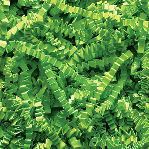 10lb. SPRING-FILL LIME CRINKLE CUT PAPER SHRED