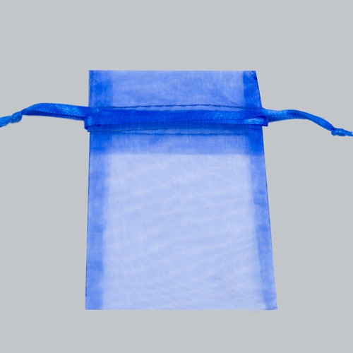 5 x 6-1/2 ROYAL BLUE SHEER ORGANZA POUCHES