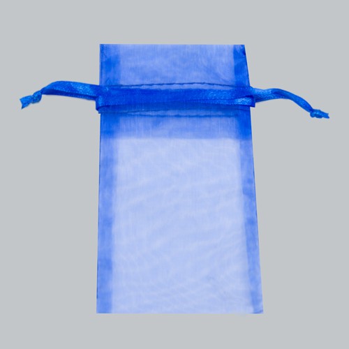 5-1/2 x 9 ROYAL BLUE SHEER ORGANZA POUCHES