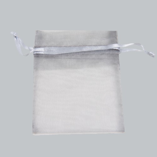 3 x 4 SILVER SHEER ORGANZA POUCHES