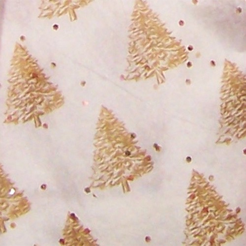 20 x 30 GOLD PEARL TREES GEMSTONE TISSUE PAPER