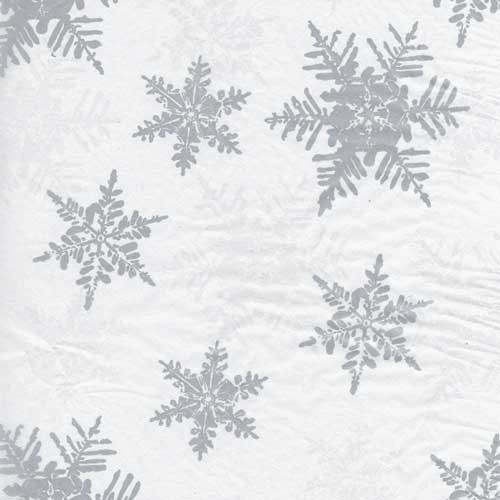 20 x 30 PEARL/SILVER SNOW HOLIDAY TISSUE PAPER