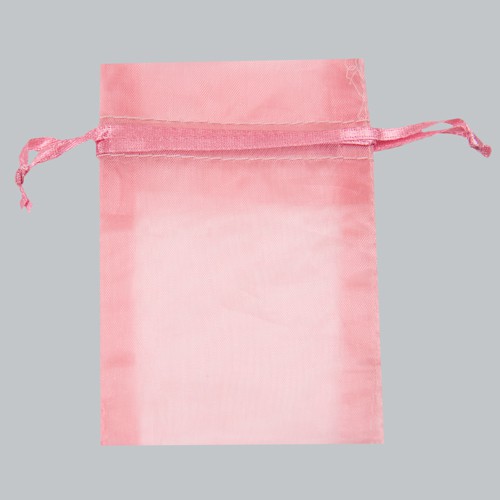 5 x 6-1/2 PINK SHEER ORGANZA POUCHES