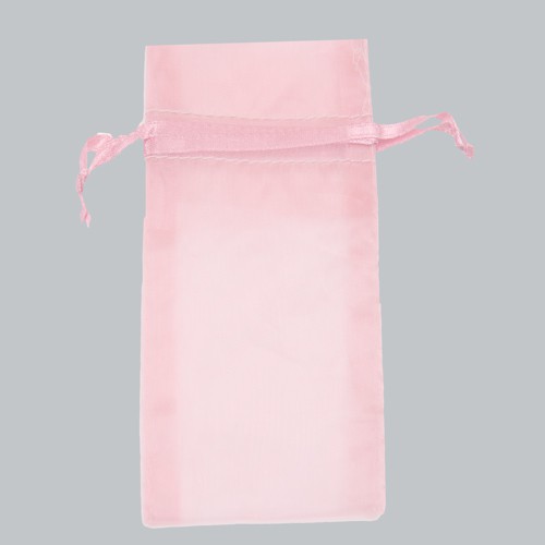 6 x 14 PINK SHEER ORGANZA POUCHES