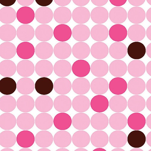 12 x 12 FOOD SAFE TISSUE BASKET LINERS - PINK DOTS