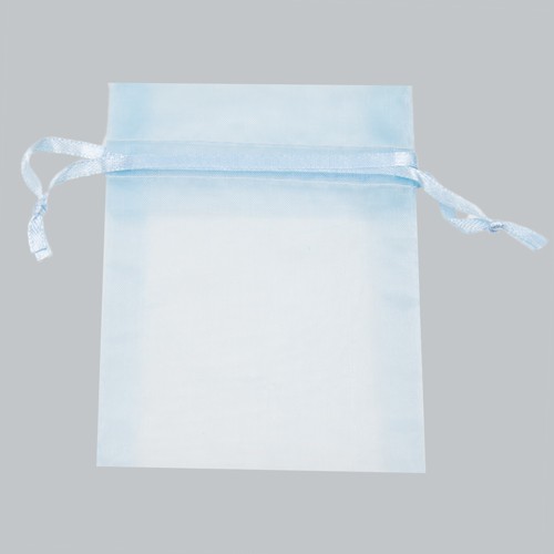 4 X 5-1/2 ORGANZA BAG-LIGHT BLUE