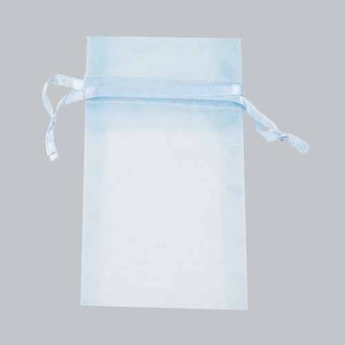 5-1/2 x 9 LIGHT BLUE SHEER ORGANZA POUCHES