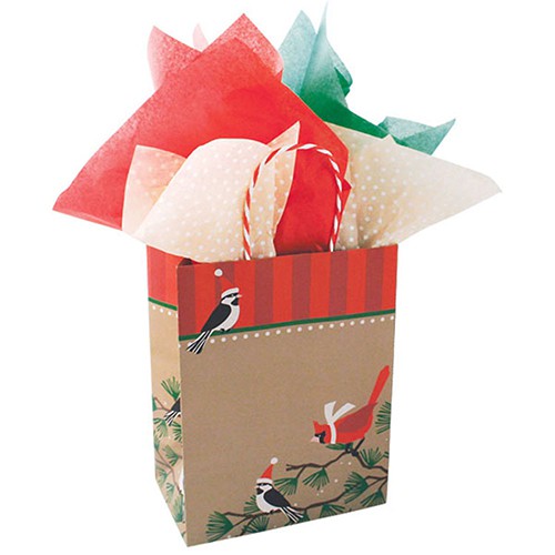8 x 5 x 10 SNOWBIRDS PAPER SHOPPING BAGS