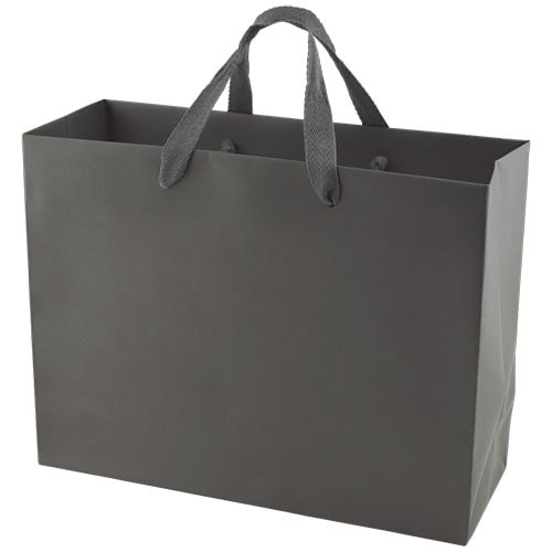 13 x 5 x 10 MATTE CHARCOAL TINTED PAPER EUROTOTES