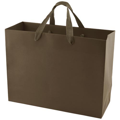 13 x 5 x 10 MATTE CHOCOLATE TINTED PAPER EUROTOTES