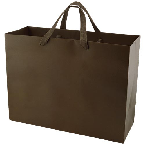 16 x 6 x 12 MATTE CHOCOLATE TINTED PAPER EUROTOTES