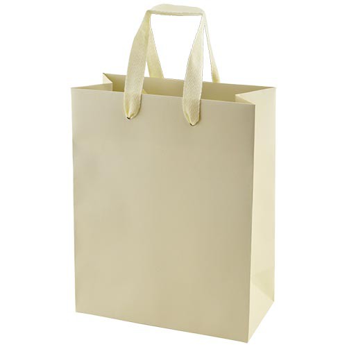 8 x 4 x 10 MATTE IVORY TINTED PAPER EUROTOTES