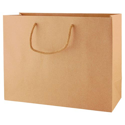 13 x 5 x 10 NATURAL KRAFT EUROTOTE SHOPPING BAGS