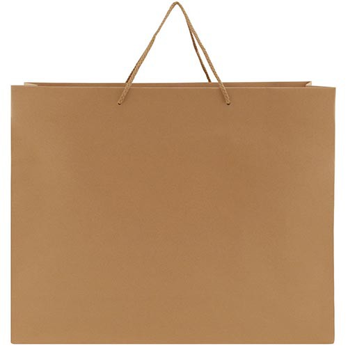20 x 6 x 16 NATURAL KRAFT EUROTOTE SHOPPING BAGS
