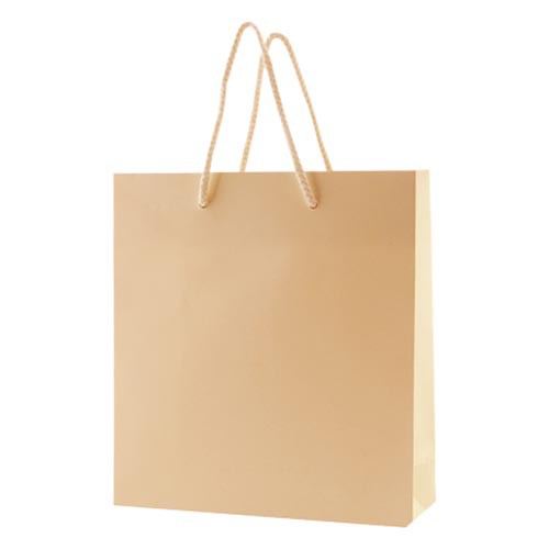 6 x 3.5 x 6.5 MATTE IVORY EUROTOTE SHOPPING BAGS