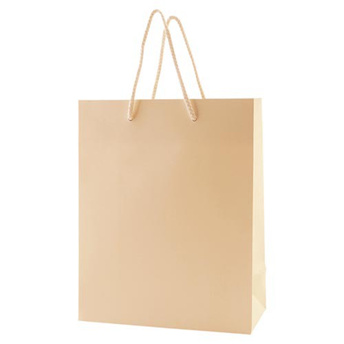 8 x 4 x 10 MATTE IVORY EUROTOTE SHOPPING BAGS