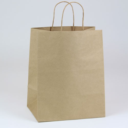 10 x 5 x 13 ECONOMY NATURAL KRAFT PAPER SHOPPING BAGS