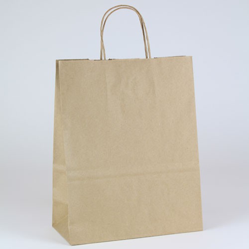 10 x 7 x 12 ECONOMY NATURAL KRAFT PAPER SHOPPING BAGS