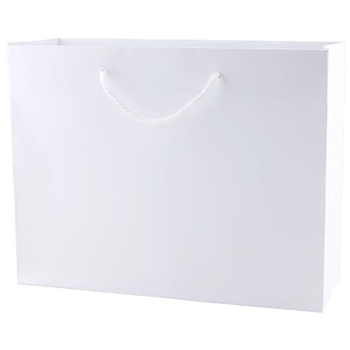 13 x 5 x 10 WHITE KRAFT EUROTOTE SHOPPING BAGS