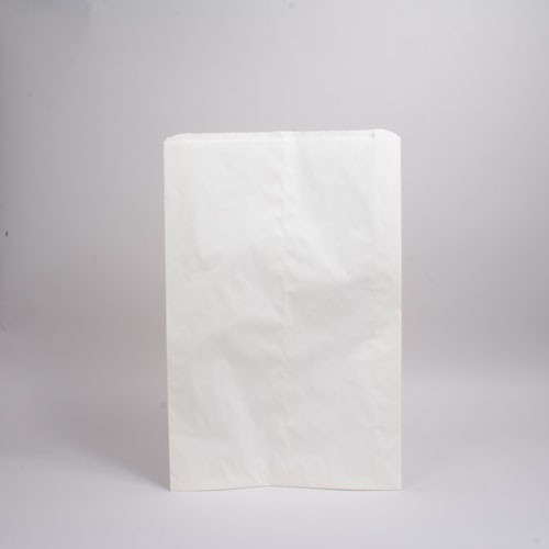 6.25 x 9.25 WHITE PAPER MERCHANDISE BAGS